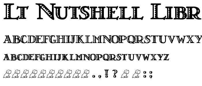 LT Nutshell Library font